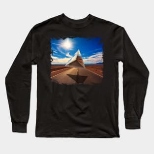 UFO in Desert Long Sleeve T-Shirt